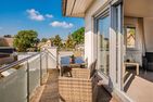 Villa Petra App. Ahlbeck mit Balkon, Kamin und Seeblick Korswandt - Balkon