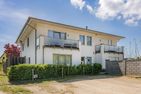 Villa Petra App. Ahlbeck mit Balkon, Kamin und Seeblick Korswandt - Fassade / Eingang