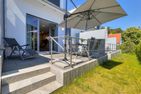  Ferienhaus Nordhorn mit Sonnenterrasse, 2 Schlafzimmern & Strandkorb Kölpinsee - Terrasse