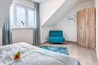  Ferienhaus Nordhorn mit Sonnenterrasse, 2 Schlafzimmern & Strandkorb Kölpinsee - Schlafzimmer
