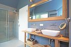  Störtebekers Reethus mit Sauna, Kamin und Terrasse Loddin - Badezimmer
