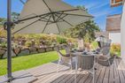  Störtebekers Reethus mit Sauna, Kamin und Terrasse Loddin - Terrasse