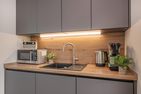  Störtebekers Reethus mit Sauna, Kamin und Terrasse Loddin - Küche / Küchenzeile