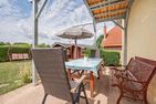  Ferienhaus Albatros mit Terrasse, Balkon und Garten Heringsdorf - Terrasse