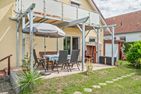  Ferienhaus Albatros mit Terrasse, Balkon und Garten Heringsdorf - Terrasse