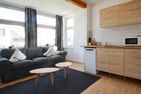 Haus Skanska App. Vimmerby zentrale Lage und nur 100 m zur Ostsee Ahlbeck - Wohnzimmer
