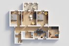 Haus Skanska App. Landskrona mit Balkon und nur 100 m bis zum Strand Ahlbeck - Grundriss