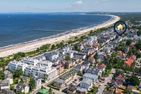Haus Skanska App. Landskrona mit Balkon und nur 100 m bis zum Strand Ahlbeck - Vogelperspektive