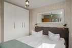  Ferienwohnung Strandläufer mit Badewanne, Terrasse mit Grill und Strandkorb Ahlbeck - Schlafzimmer