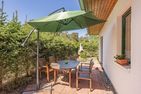  Ferienwohnung Strandläufer mit Badewanne, Terrasse mit Grill und Strandkorb Ahlbeck - Terrasse