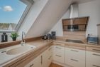  Ferienwohnung Strandlerche mit Balkon, Badewanne und Dusche Ahlbeck - Küche / Küchenzeile