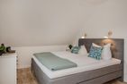  Ferienwohnung Strandlerche mit Balkon, Badewanne und Dusche Ahlbeck - Schlafzimmer