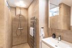  Apartment Edelweiss mit Sauna, Terrasse und privaten Zugang zum Haff Zirchow An der Haffküste - Badezimmer