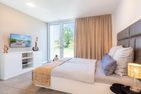  Apartment Edelweiss mit Sauna, Terrasse und privaten Zugang zum Haff Zirchow An der Haffküste - Schlafzimmer