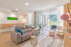  Apartment Edelweiss mit Sauna, Terrasse und privaten Zugang zum Haff Zirchow An der Haffküste - Wohnzimmer