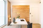  Apartment Edelweiss mit Sauna, Terrasse und privaten Zugang zum Haff Zirchow An der Haffküste - Wohnzimmer