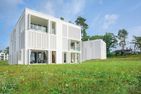  Apartment Edelweiss mit Sauna, Terrasse und privaten Zugang zum Haff Zirchow An der Haffküste - Fassade / Eingang
