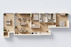  Apartment Edelweiss mit Sauna, Terrasse und privaten Zugang zum Haff Zirchow An der Haffküste - Grundriss