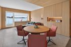  City-Skydeck Penthouse Innenstadt Kurplatz - Wohnzimmer