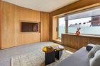  City-Skydeck Penthouse Innenstadt Kurplatz - Wohnzimmer