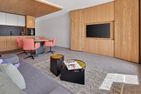  City-Skydeck Penthouse Innenstadt Kurplatz - Wohnzimmer