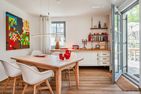 Ferienhaus Auszeitfischer mit Sauna, Kamin und Terrasse Zirchow Fischerdorf - Wohnzimmer