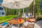  Ferienhaus Auszeitfischer mit Sauna, Kamin und Terrasse Zirchow Fischerdorf - Terrasse