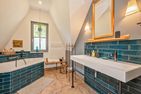  Ferienhaus Auszeitfischer mit Sauna, Kamin und Terrasse Zirchow Fischerdorf - Badezimmer
