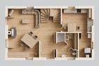  Ferienhaus Auszeitfischer mit Sauna, Kamin und Terrasse Zirchow Fischerdorf - Grundriss