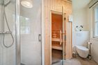  Ferienhaus Seeadler mit Kamin, Sauna und Terrasse Zirchow Fischerdorf - Sauna