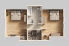  Ferienhaus Seeadler mit Kamin, Sauna und Terrasse Zirchow Fischerdorf - Grundriss