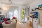  Ferienwohnung Inselzauber nur 250 m zum Strand mit Terrasse und Kamin Koserow - Wohnzimmer
