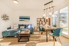  Ferienwohnung Haff & Herz mit Balkon, Freizeit- und Kinderspielbereich Zirchow An der Haffküste - Wohnzimmer