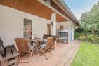  Ferienhaus Rad Kapitän direkt am See mit Sauna und Terrasse Heringsdorf - Terrasse