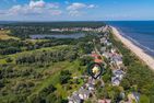 Uns Schilfhus App. Nähstube nur 100 m zum Strand mit Terrasse Heringsdorf - Vogelperspektive