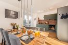  Ferienwohnung Ostseebude mit Balkon und nur 800 m zum Strand Kölpinsee - Küche / Küchenzeile