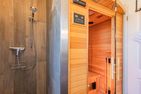  Ferienhaus MeerSeenSucht mit Sauna, Terrasse und Grill Korswandt - Sauna