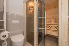 Ferienhaus Stettiner Haffblick mit Sauna, Kamin und Terrasse Zirchow Fischerdorf - Sauna
