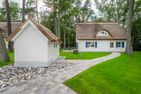  Ferienhaus Im Kiefernwäldchen mit Sauna, Kamin und Terrasse Zirchow Fischerdorf - Fassade / Eingang