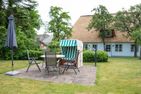  Altes Schulmeisterhaus Wohnung 2 Oevenum - Dieser Terrassenplatz steht den Gästen der Wohnung "Kleine Ferien" zu.