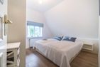  Altes Schulmeisterhaus Wohnung 2 Oevenum - Das zweite Schlafzimmer ist ebenfalls mit einem Doppelbett ausgestattet.