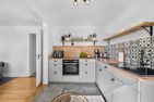 Ferienhaus Deichkind 25 Hedwigenkoog Büsum - Küche / Küchenzeile