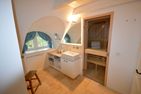 Haus der Gezeiten Ebbe Nebel/Süddorf - modernes Bad mit eigener Sauna