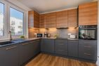  Ferienwohnung Haffmuschel mit Terrasse, Sauna- & Freizeitbereich Zirchow An der Haffküste - Küche / Küchenzeile