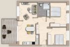  Ferienwohnung TheViewC04 Meerzeit Dagebüll Dagebüll - Grundriss