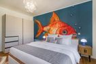  Ferienwohnung Goldfisch mit Balkon, Wellness- und Kinderspielbereich Zirchow An der Haffküste - Schlafzimmer