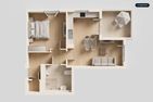  Ferienwohnung Pia mit Fitness, Sauna  und Freizeitbereich Zirchow An der Haffküste - Grundriss