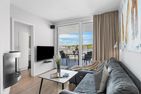  Ferienwohnung Penthouse Küstenpfoten Priwall Travemünde Travemünde - Wohnzimmer