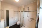 Haus Kap Hoorn Ferienwohnung Passat Wittdün auf Amrum - Badezimmer der Ferienwohnung Passat im Haus Kap Hoorn in Wittdün auf Amrum