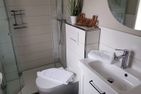 Haus Bootsmann Kapitän Nebel/Süddorf - Badezimmer